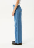 AFENDS Bella Hemp Denim Wide Leg Baggy Jean - WORN BLUE