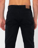 RUSTY - The Bruce 5 Pocket Pant - BLACK