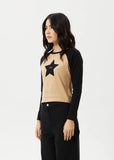 AFENDS Aster Raglan Long Sleeve Tee - TAN