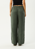 AFENDS Gerry Cupro Pant - DEEP GREEN