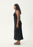 AFENDS Focus Seersucker Maxi Dress - BLACK