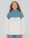 RUSTY Central Division Crew Polar Fleece - BRIGHT WHITE