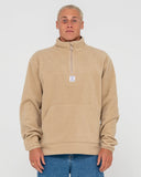 RUSTY Core Division Fleece Quarter Zip - ABBEY STONE