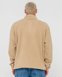 RUSTY Core Division Fleece Quarter Zip - ABBEY STONE