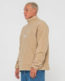 RUSTY Core Division Fleece Quarter Zip - ABBEY STONE