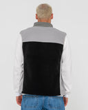 RUSTY On The Run Tech Fleece Vest - BLACK