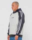 RUSTY Denny Raglan Hooded Fleece - ECRU MARBLE