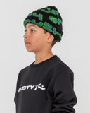 RUSTY Boys Hard Knocks Beanie - BLACK