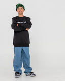 RUSTY Boys Hard Knocks Beanie - BLACK