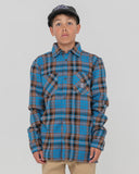 RUSTY Boys Neon Dreams R2K Long Sleeve Shirt - MARAZINE BLUE