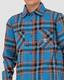 RUSTY Boys Neon Dreams R2K Long Sleeve Shirt - MARAZINE BLUE