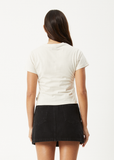 AFENDS Karlee Recycled Baby Tee - MOONBEAM
