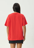AFENDS Fly Away Oversized Tee - TOMATO
