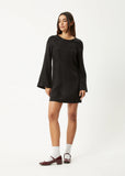 AFENDS Gabriel Cupro Mini Dress - BLACK