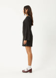 AFENDS Gabriel Cupro Mini Dress - BLACK