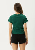 AFENDS Shield Baby Tee - HUNTER GREEN