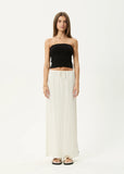 AFENDS Frida Seersucker Maxi Skirt - OFF WHITE