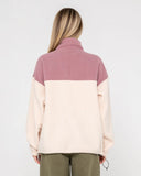 RUSTY Central Division Crew Polar Fleece - PINK A BOO
