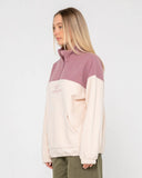 RUSTY Central Division Crew Polar Fleece - PINK A BOO