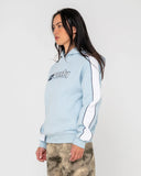 RUSTY Hailstone Oversized Hooded Fleece - RETRO BLUE