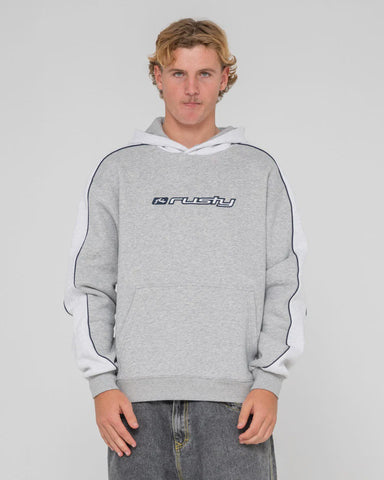 RUSTY Panela Anderson Hooded Fleece - GREY MARBLE