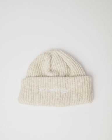 RUSTY Feelin A Little Fuzzy Beanie - ECRU MARBLE