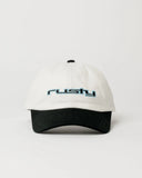 RUSTY Youth Lines Out Dad Cap - BLACK/WHITE