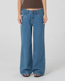 RUSTY Lucy Loose Low Rise Jean - BLASTED MIDDY BLUE