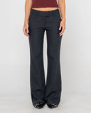 RUSTY Finance Mummy Low Rise Suit Pant - BLACK