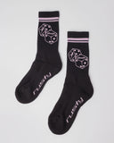 RUSTY All In Mid Calf Sock - BLACK