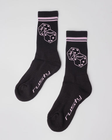 RUSTY All In Mid Calf Sock - BLACK