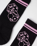 RUSTY All In Mid Calf Sock - BLACK