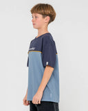 RUSTY Boys Infinity Short Sleeve Tee - DEEP SMOKE BLUE