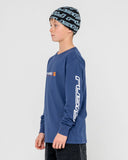 RUSTY Jetsetter Long Sleeve Tee Boy - DARK BLUE