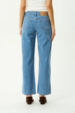 AFENDS Alyra Low Rise Wide Leg Jean - WORN BLUE