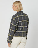 BRIXTON - Bowery Women's Long Sleeve Flannel - WASHED NAVY