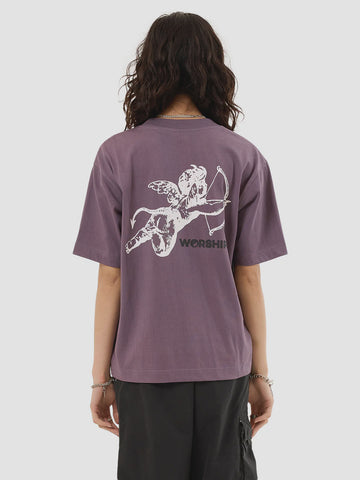 WORSHIP Cherub Regular Fit Tee - PURPLE REIGN