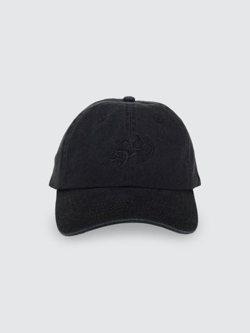 WORSHIP Cherub Dad Cap - WASHED BLACK