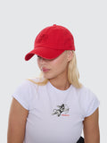 WORSHIP Cherub Dad Cap - LUCKY RED