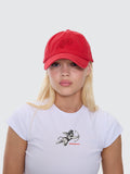 WORSHIP Cherub Dad Cap - LUCKY RED