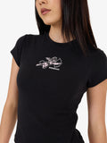 WORSHIP Cherub Cap Sleeve Tee - BLACK