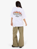 WORSHIP Snake Eyes Oversize Fit Tee - WHITE