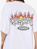 WORSHIP Snake Eyes Oversize Fit Tee - WHITE