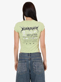 WORSHIP Logorama Cap Sleeve Tee - MARGARITA