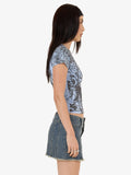 WORSHIP Not Your Angel Panelled Raglan Tee - BELL AIR BLUE