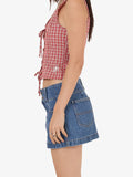 WORSHIP Glazed And Confused Micro Skirt - SKY HIGH BLUE