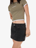 WORSHIP Choker Micro Skirt - PHANTOM
