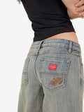 WORSHIP Baggy Low Rider Jean - DIRTY STREAKY FADE