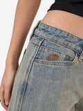 WORSHIP Baggy Low Rider Jean - DIRTY STREAKY FADE