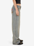 WORSHIP Baggy Low Rider Jean - DIRTY STREAKY FADE